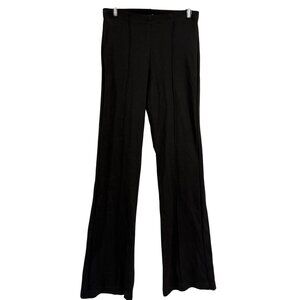 Veronica M Black Knit Flare Leggings Size S‎